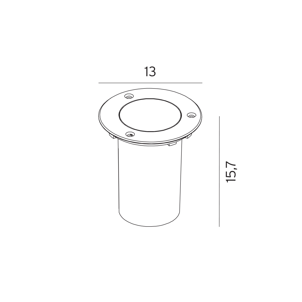 Bakkearmatur Norlys Rena Rund