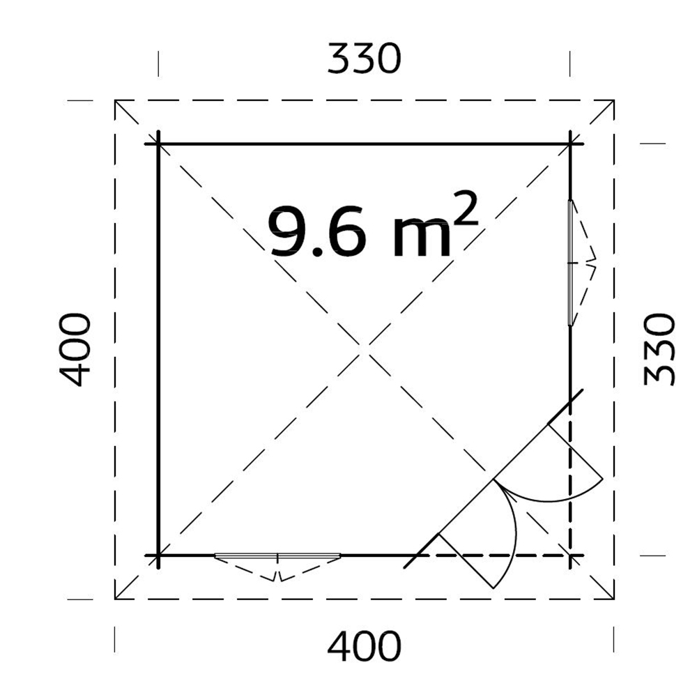 Lysthus Palmako Melanie 10,9 m2