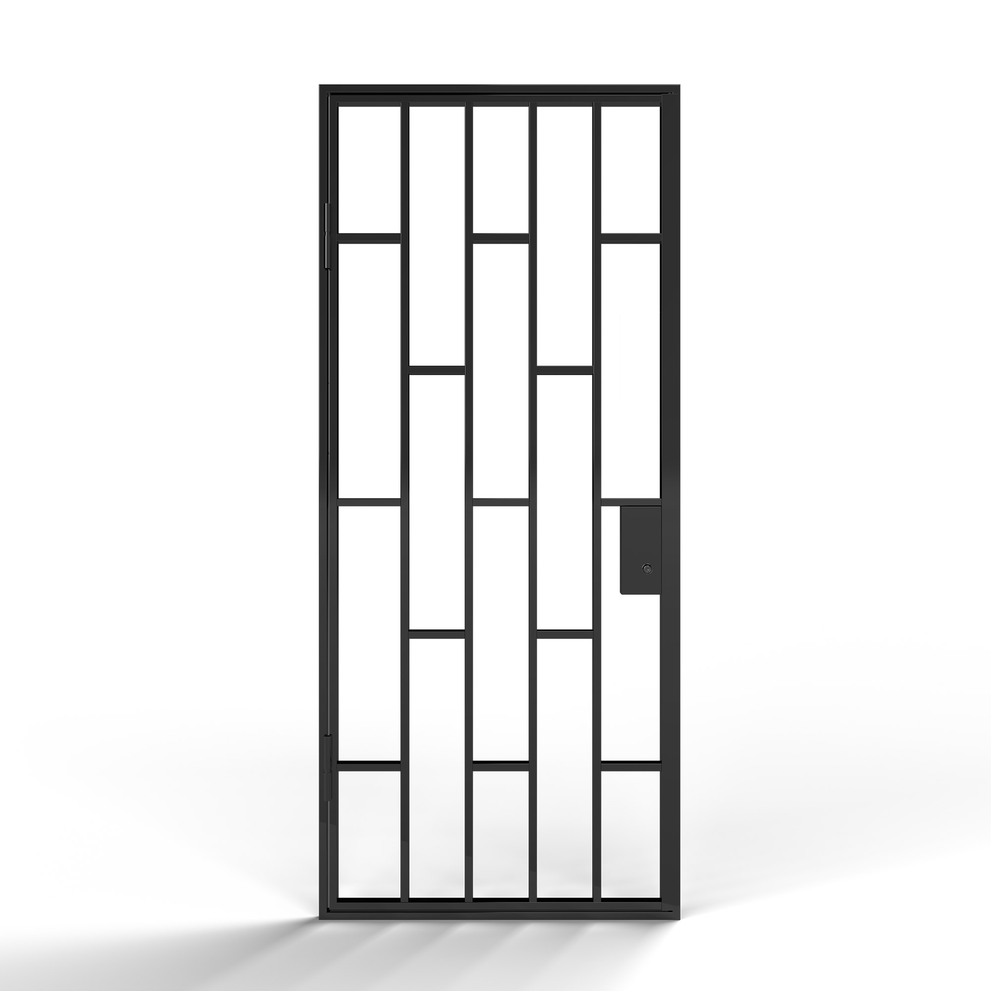 Gallergrind Avant Guard Milan BxH: 100x210 cm, Blank Svart, Vänster