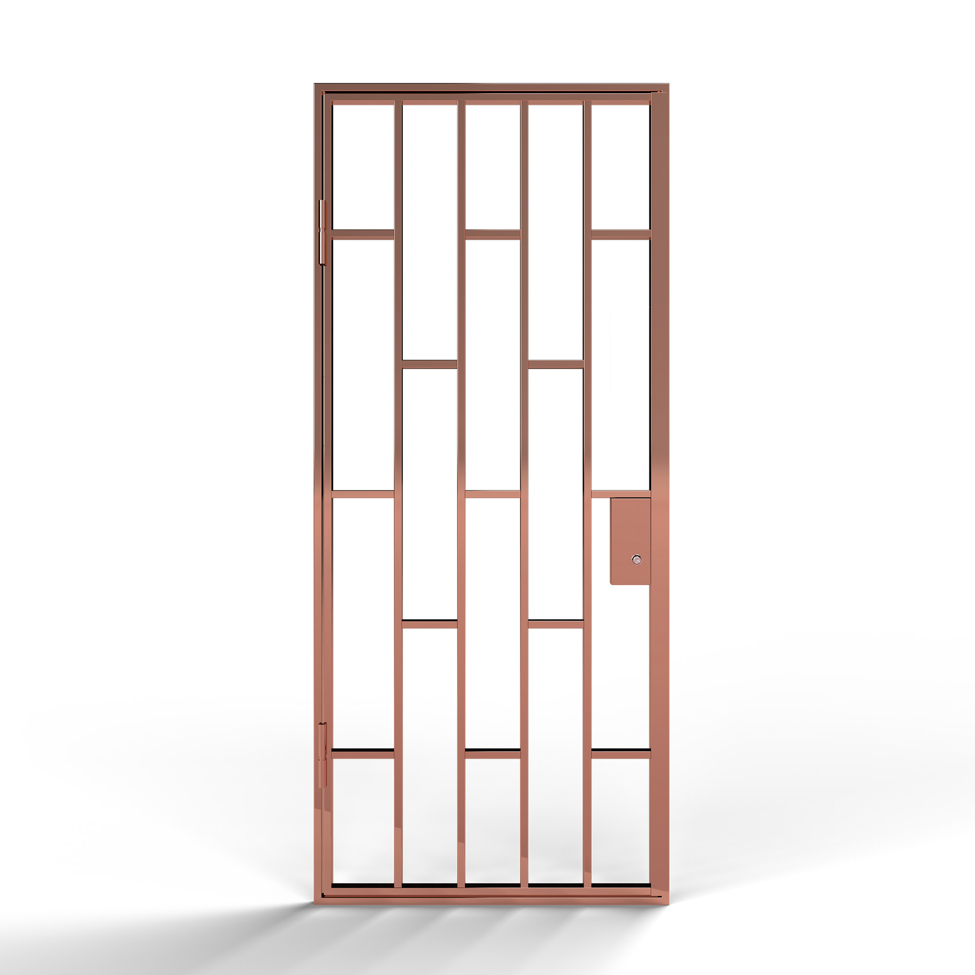 Gallergrind Avant Guard Milan BxH: 100x200 cm, Roséguld, Vänster