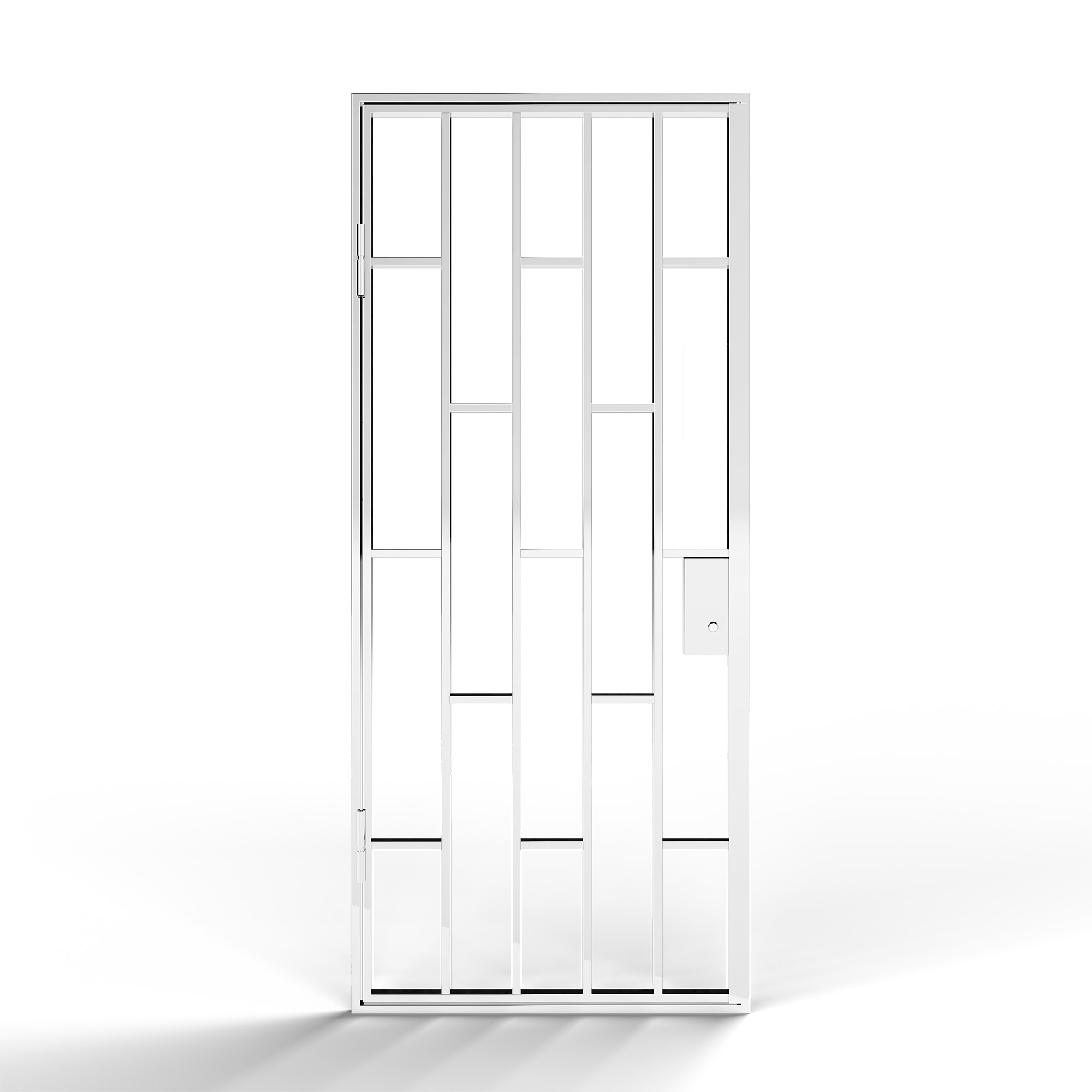 Gallergrind Avant Guard Milan BxH: 100x200 cm, Matt Vit, Vänster