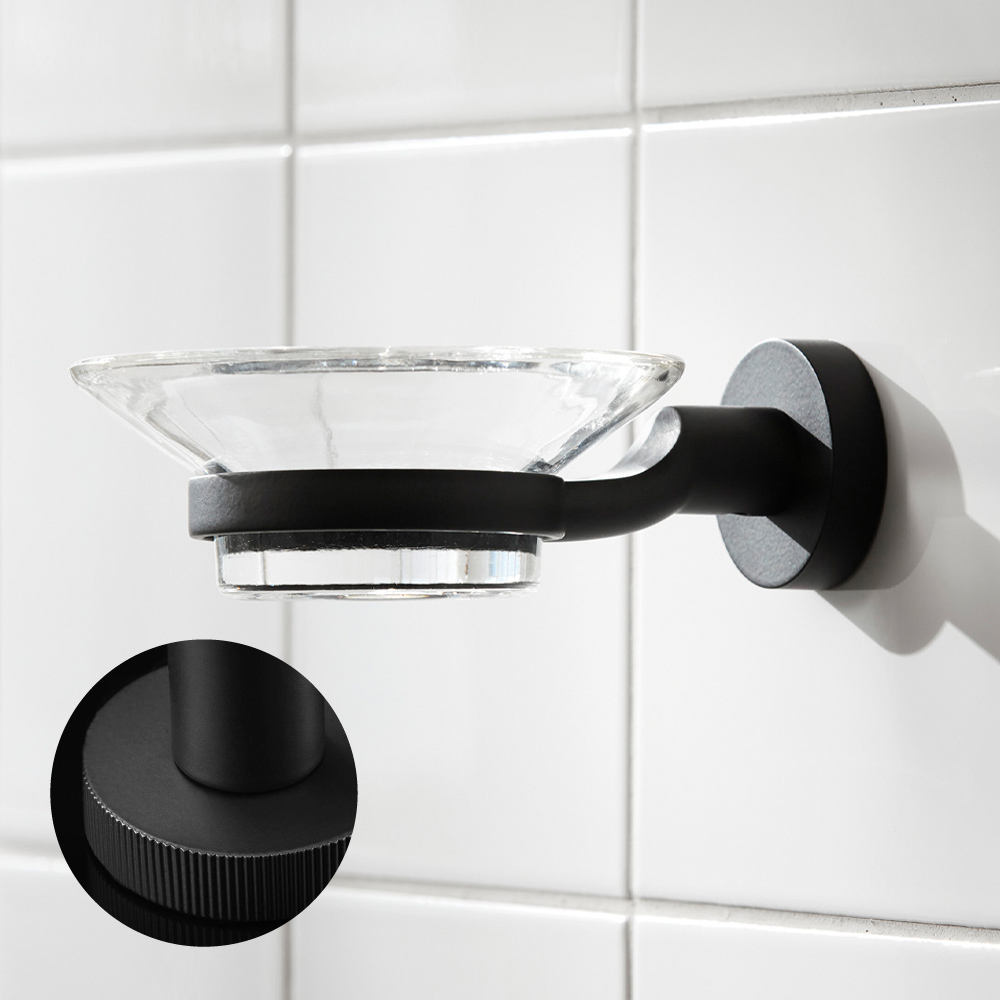 Tvålkopp Miller Badrum Bond Groove Svart