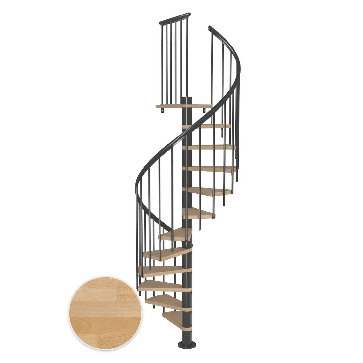 Spiraltrapp Dolle Montréal Bøk Oljet Classic 3