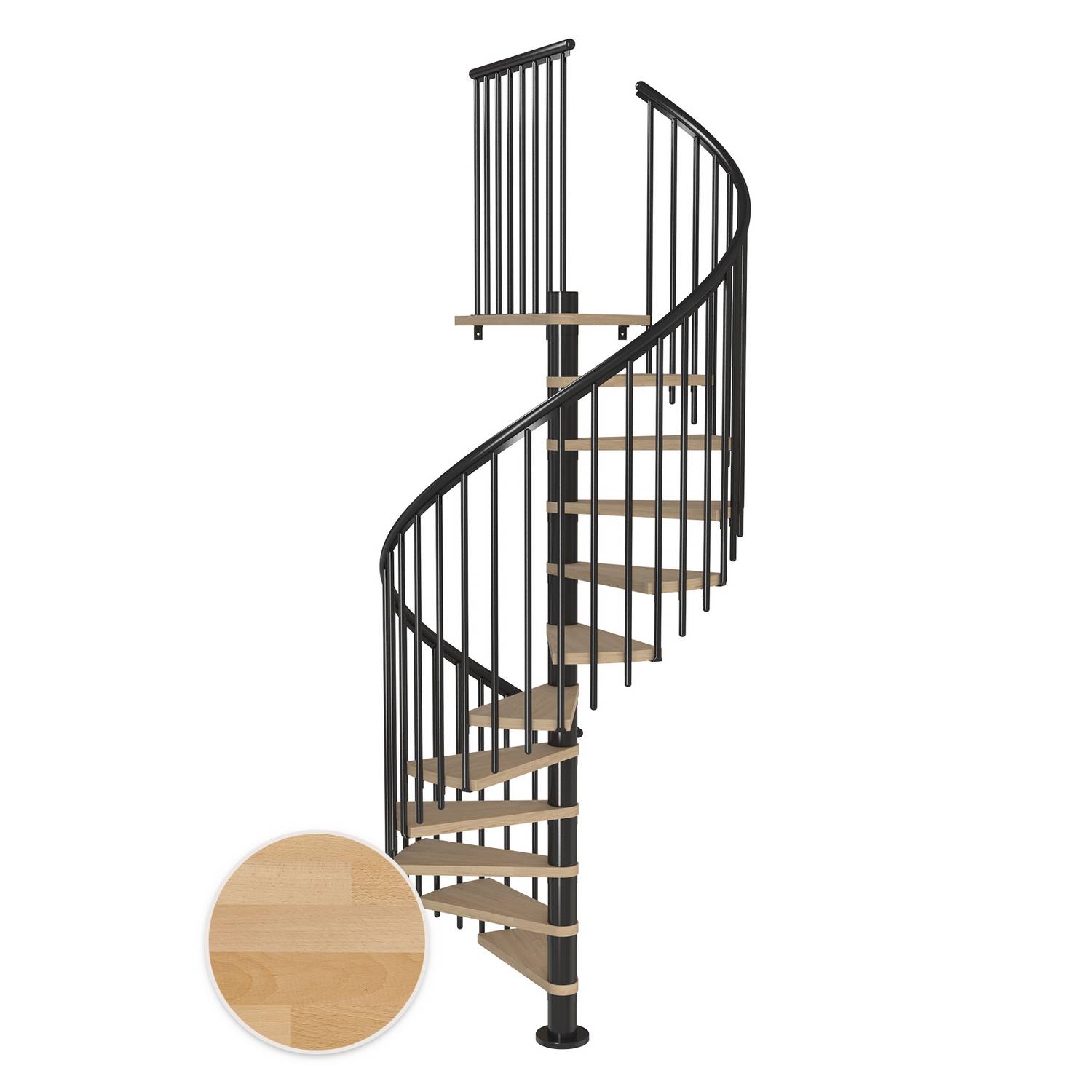 Spiraltrapp Dolle Montréal Bøk Oljet Classic 4