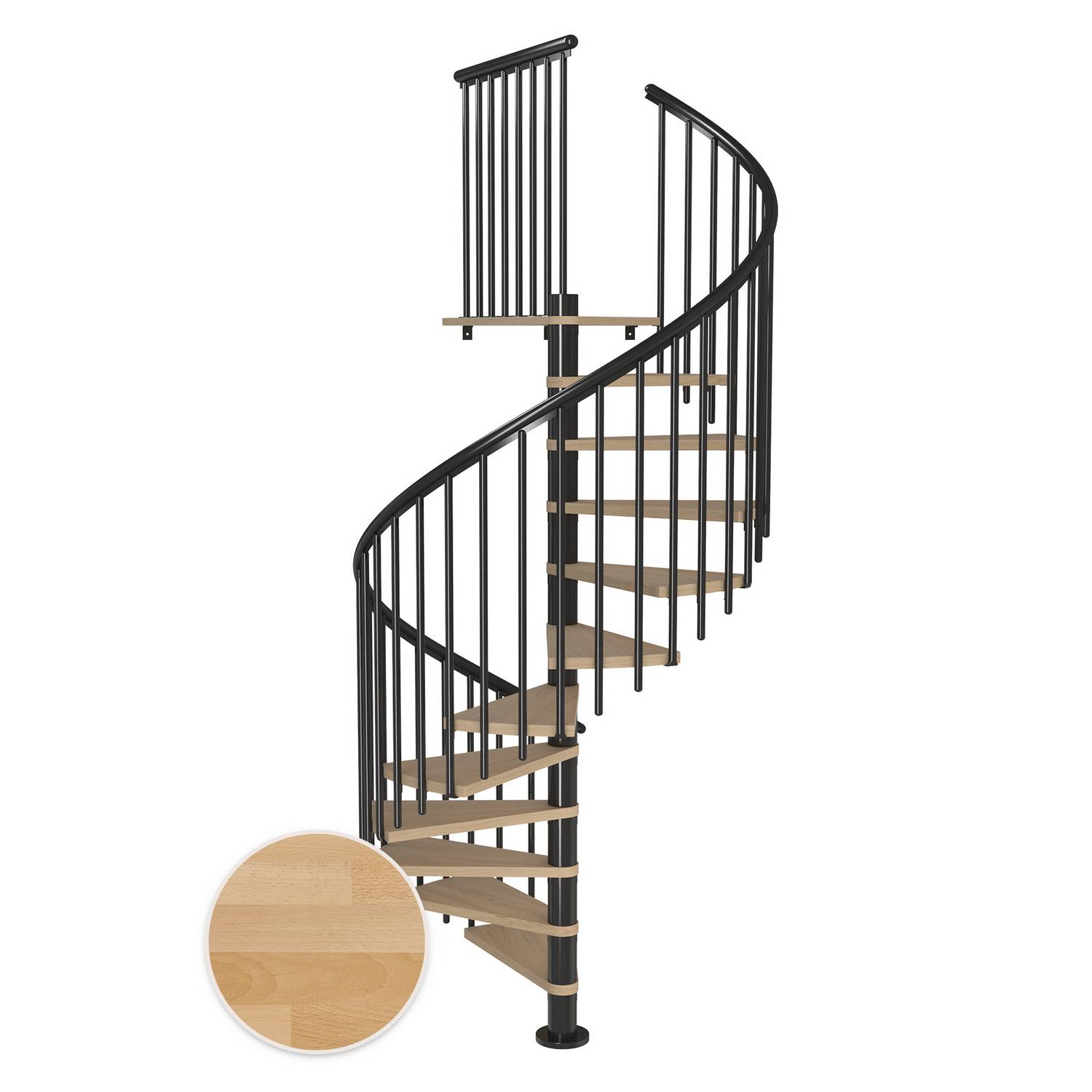 Spiraltrapp Dolle Montréal Bøk Oljet Classic 4