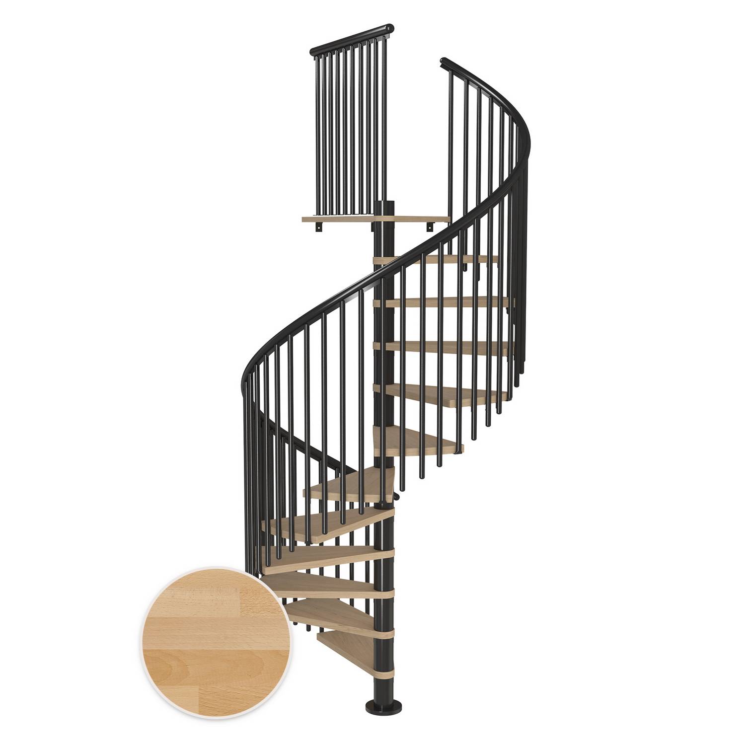 Spiraltrapp Dolle Montréal Bøk Oljet Classic 5