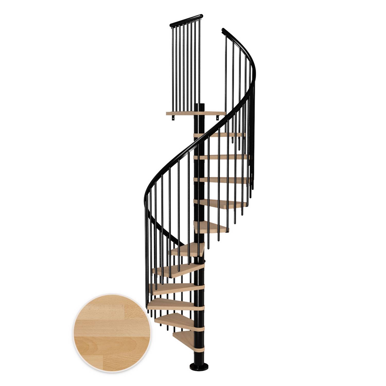 Spiraltrapp Dolle Montréal Bøk Oljet Classic 4