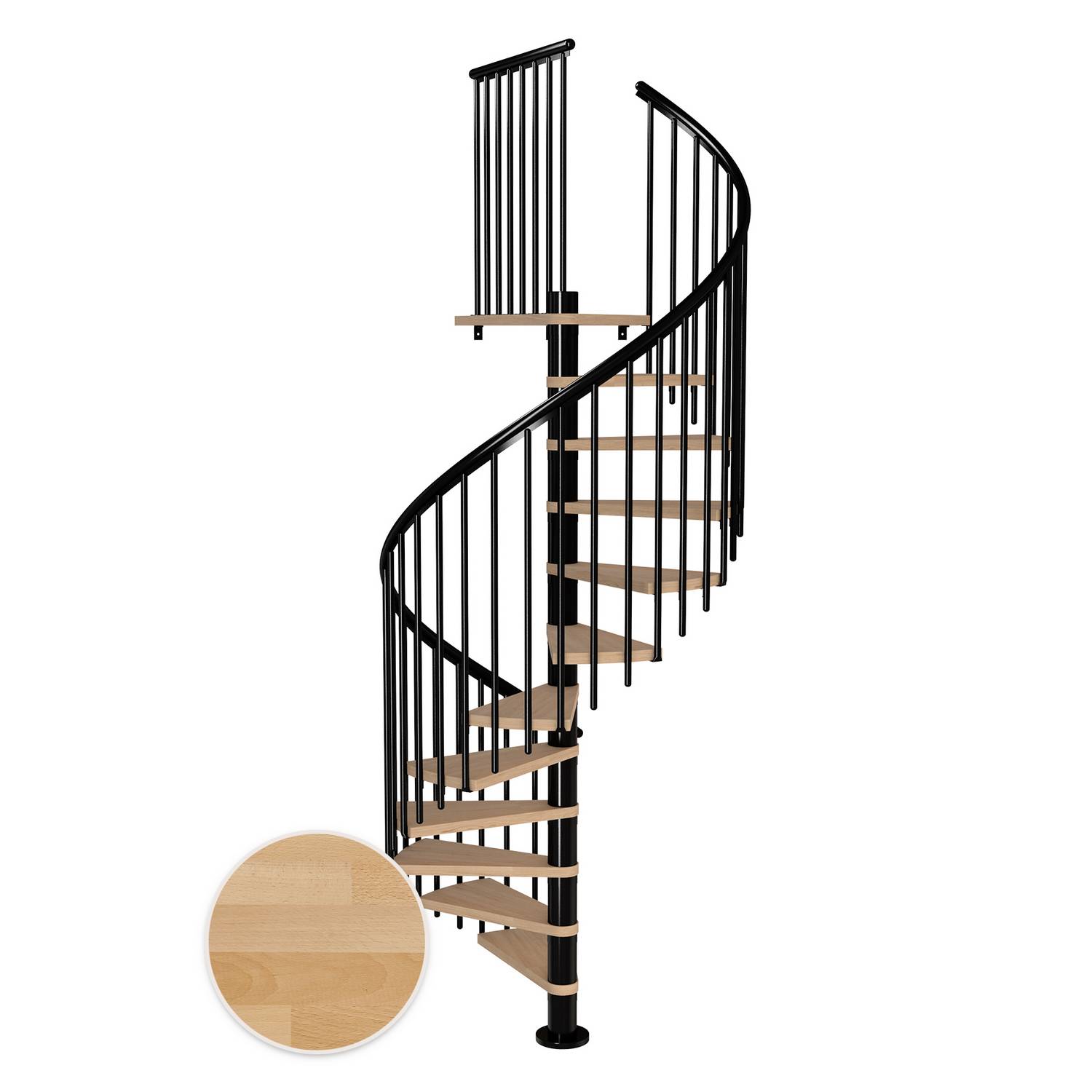 Spiraltrapp Dolle Montréal Bøk Oljet Classic 4