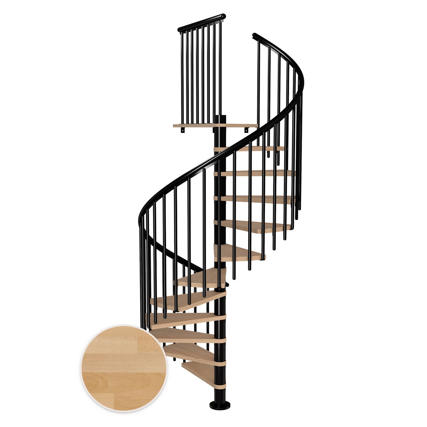 Spiraltrapp Dolle Montréal Bøk Oljet Classic 4