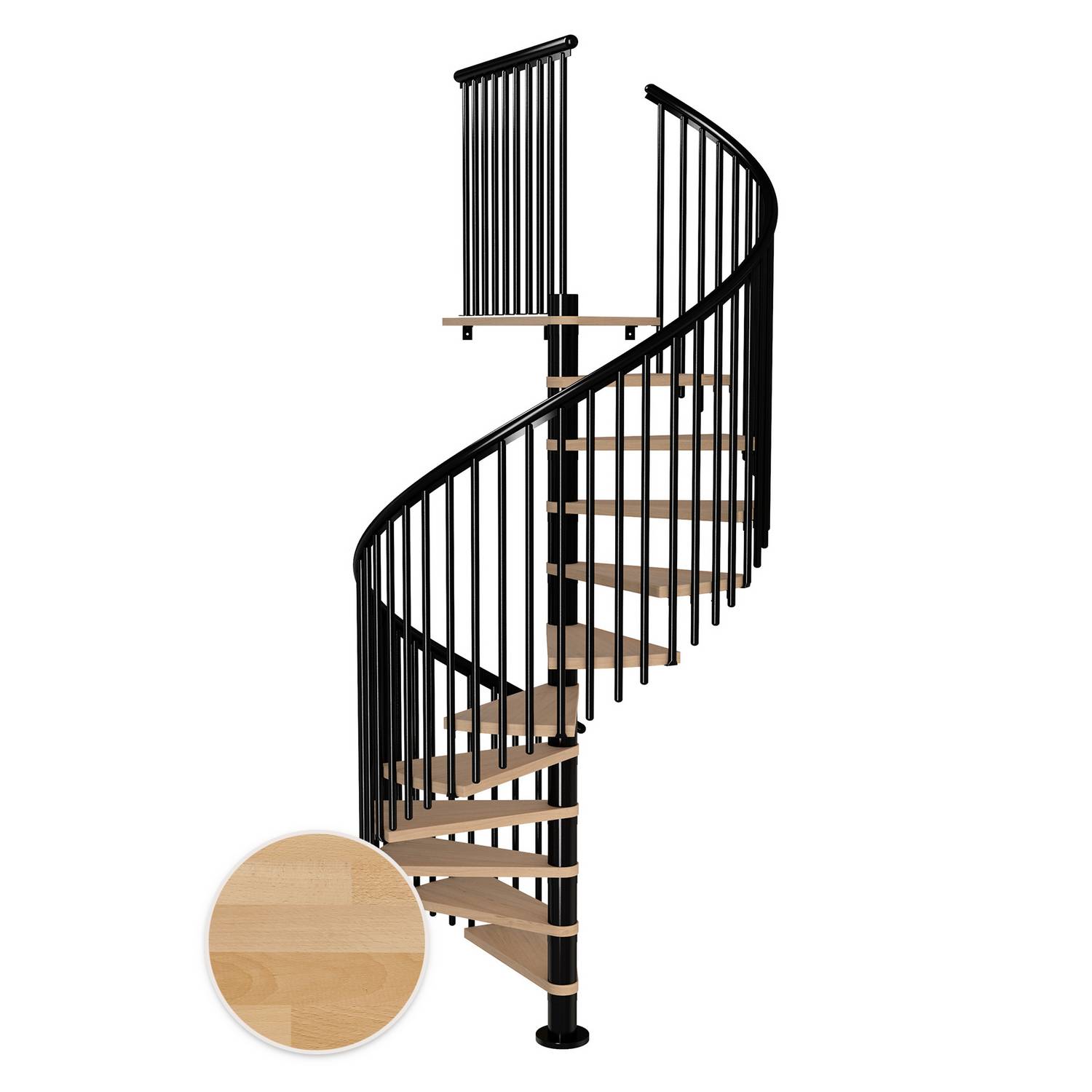 Spiraltrapp Dolle Montréal Bøk Oljet Classic 5