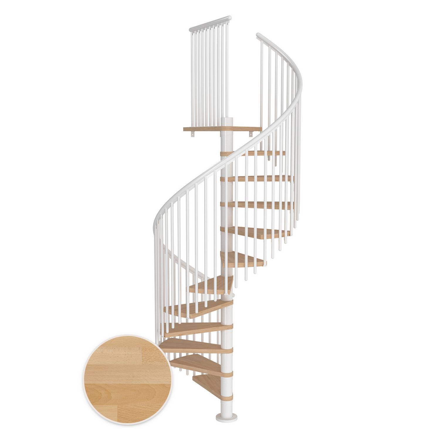 Spiraltrapp Dolle Montréal Bøk Oljet Classic 5