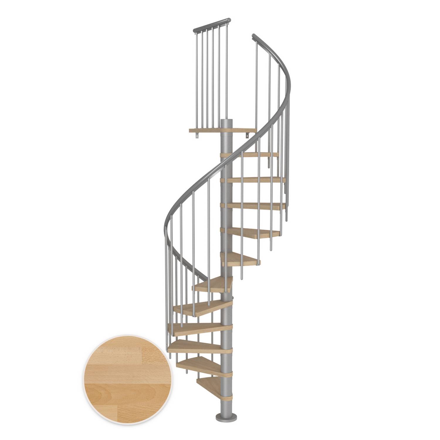 Spiraltrapp Dolle Montréal Bøk Oljet Classic 3