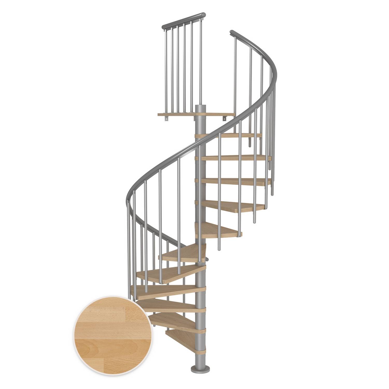 Spiraltrapp Dolle Montréal Bøk Oljet Classic 3