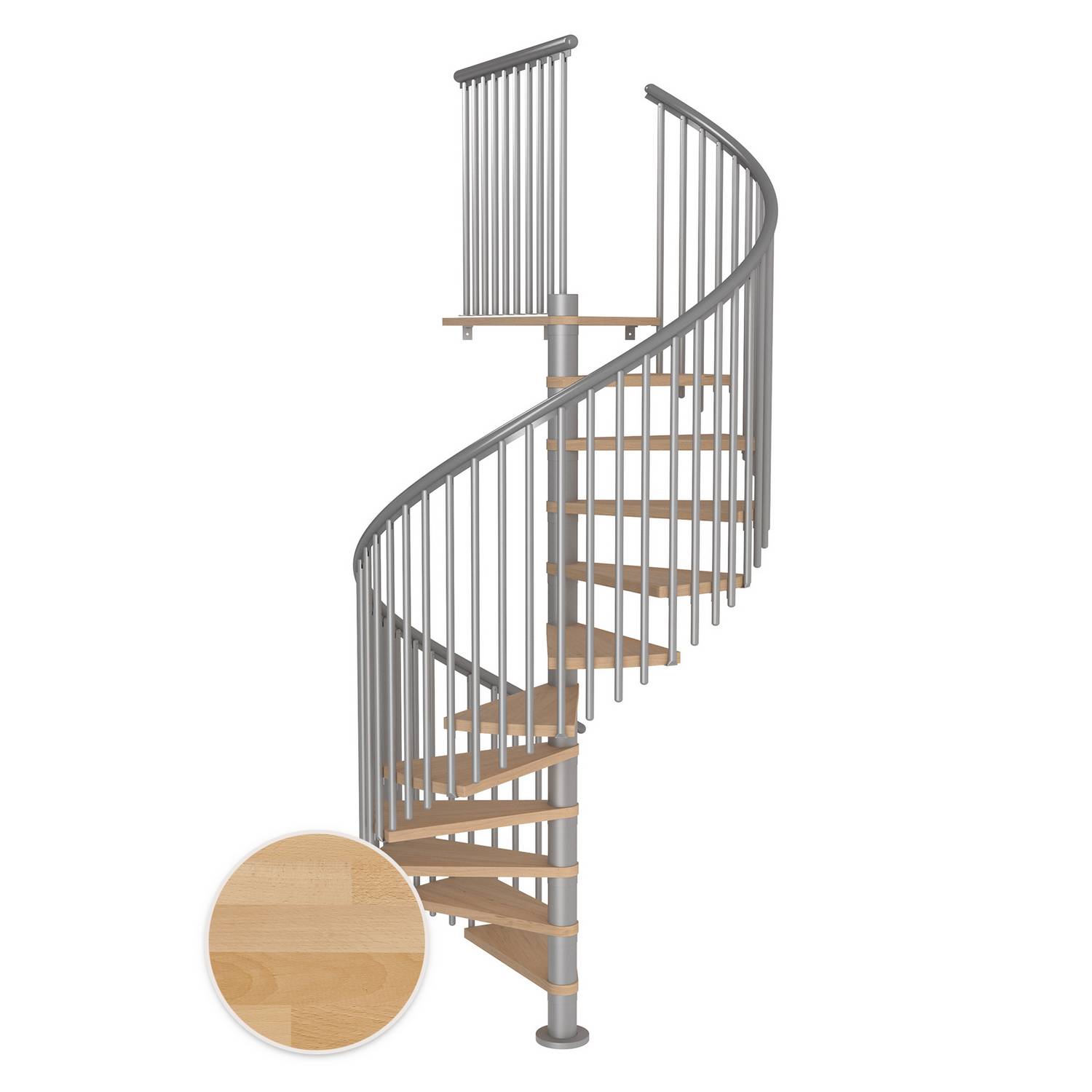 Spiraltrapp Dolle Montréal Bøk Oljet Classic 5