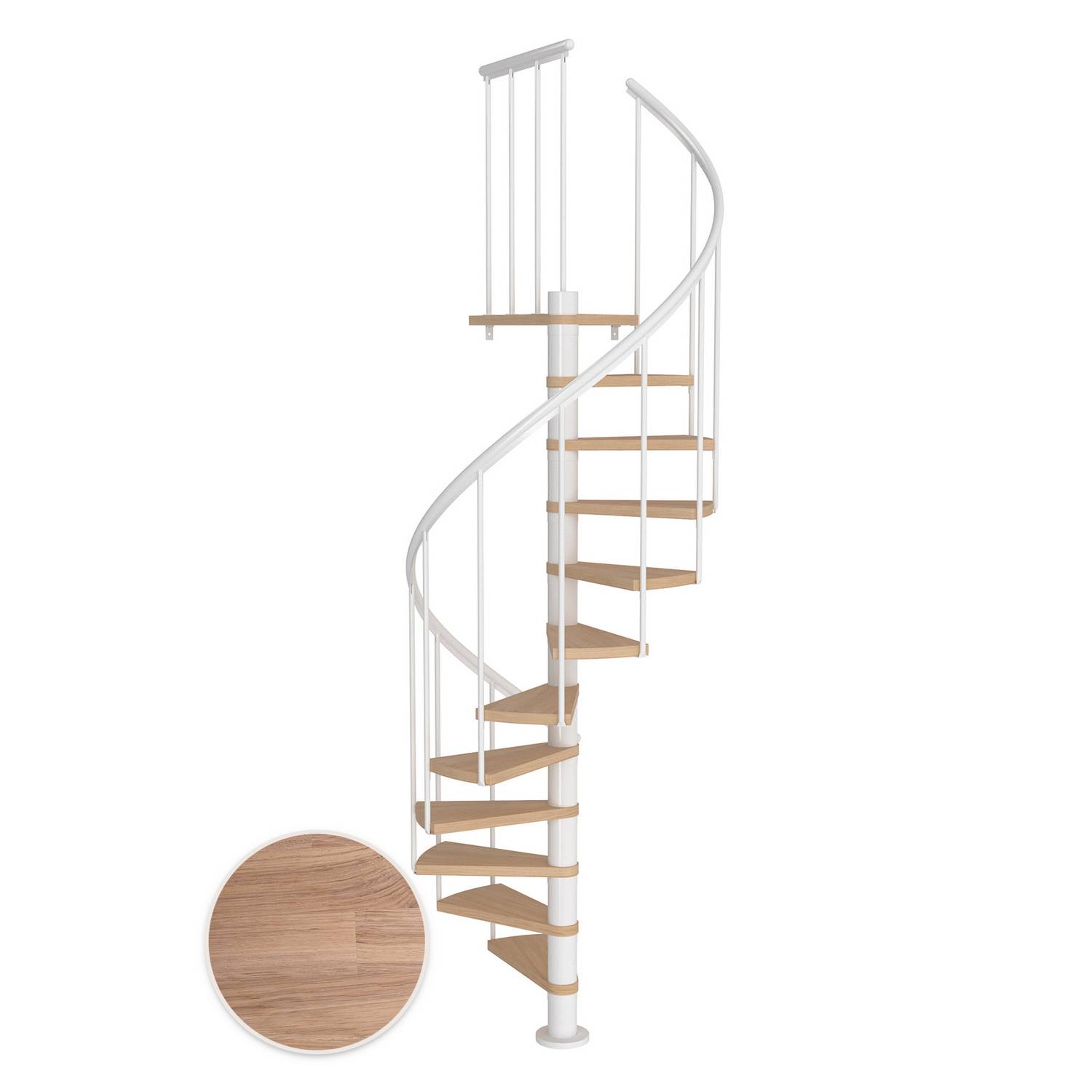 Spiraltrapp Dolle Montréal Eik Hvitoljet Classic 2