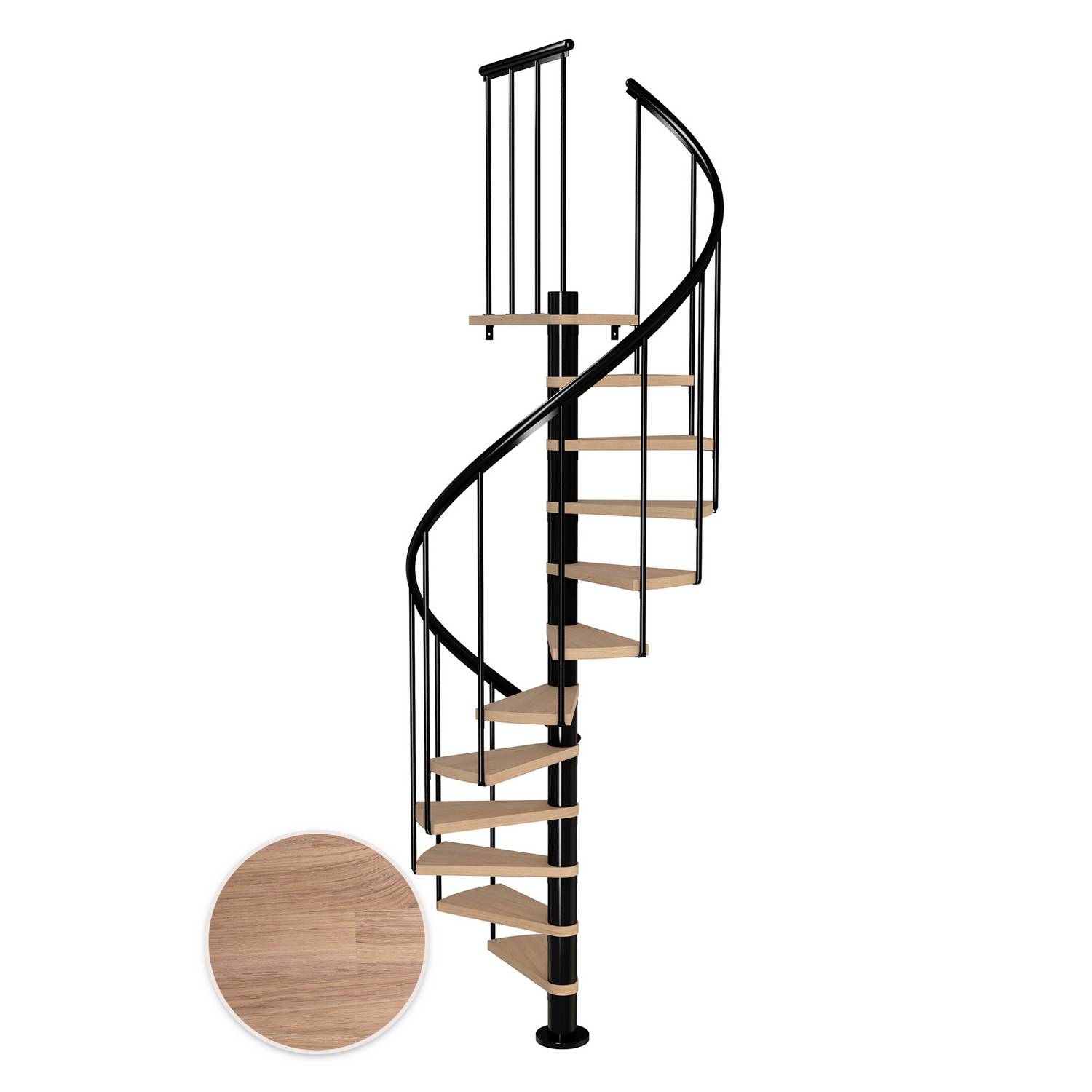 Spiraltrapp Dolle Montréal Eik Hvitoljet Classic 2