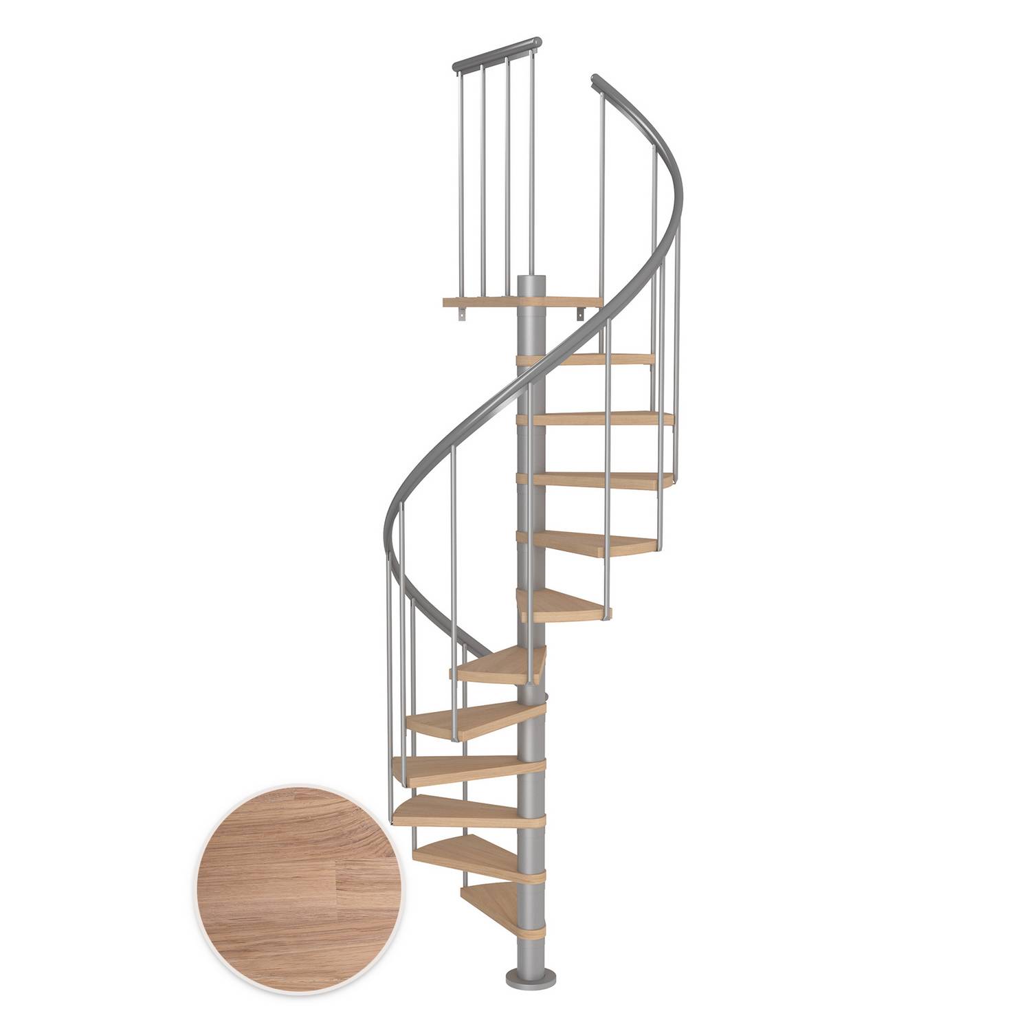 Spiraltrapp Dolle Montréal Eik Hvitoljet Classic 2