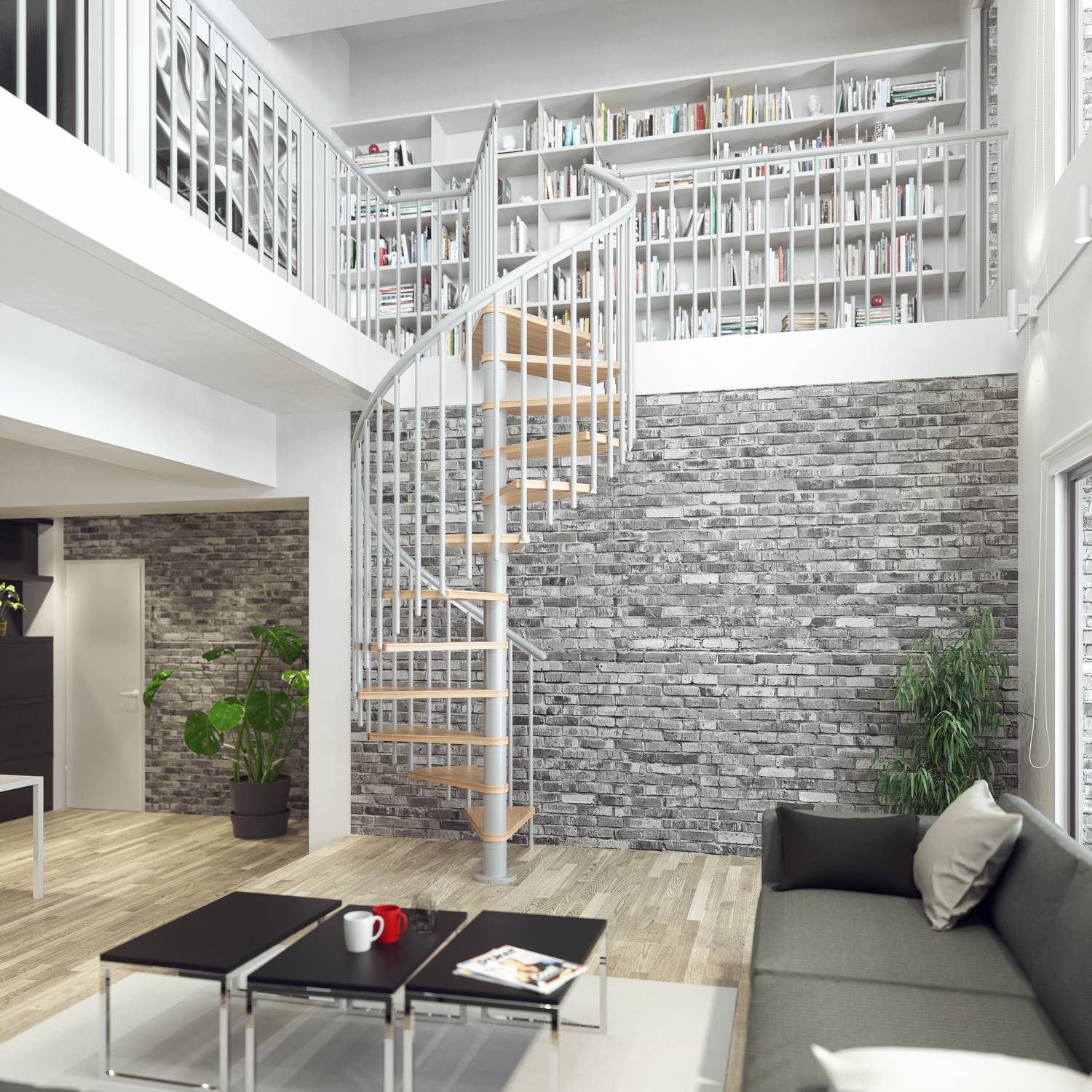 Spiraltrapp Dolle Montréal Bøk Oljet Classic 4