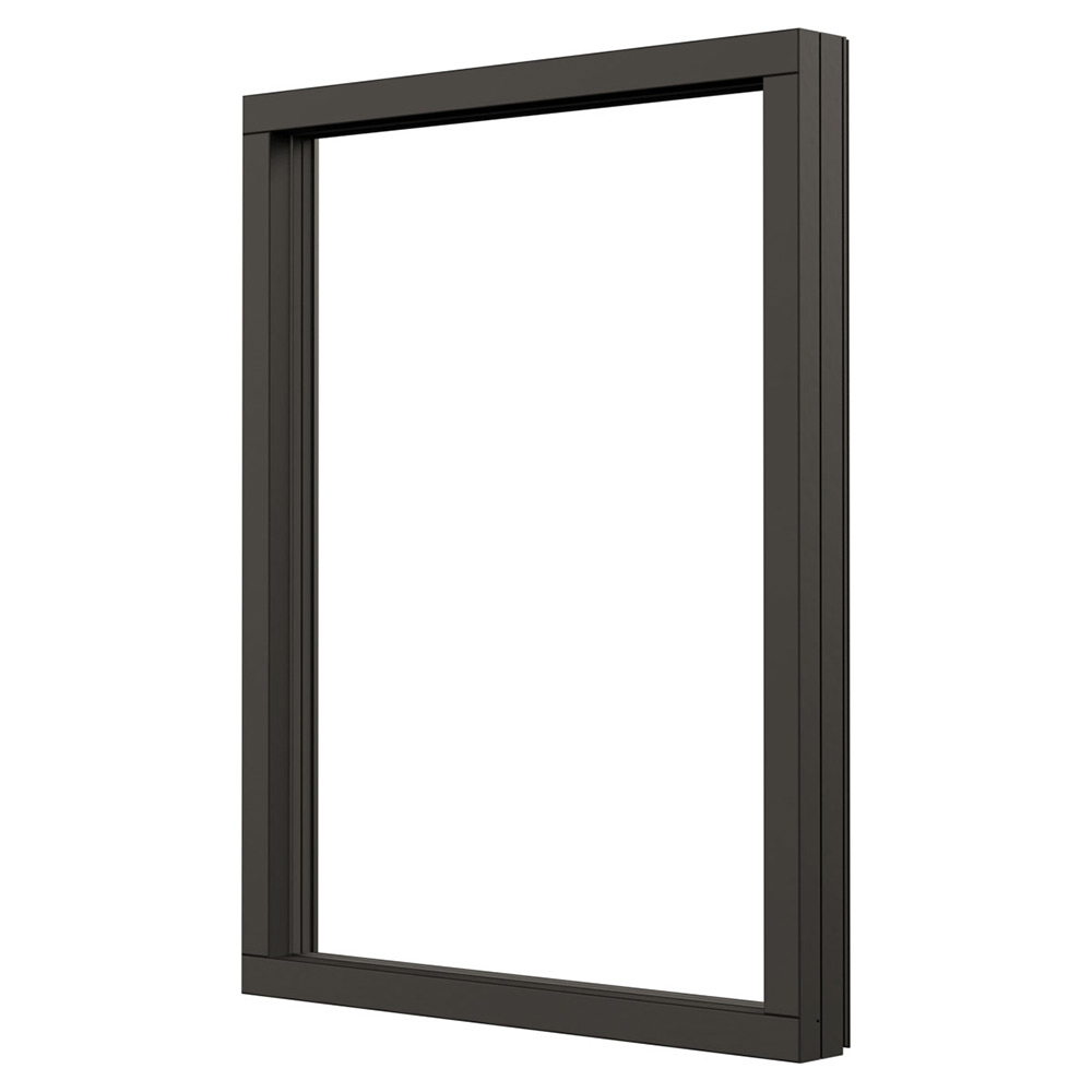 NorDan Fast Fönster NTech Aluminium BlackLine Svart fast fönster trä/alu, 15x10 TL15X10ALU-BL