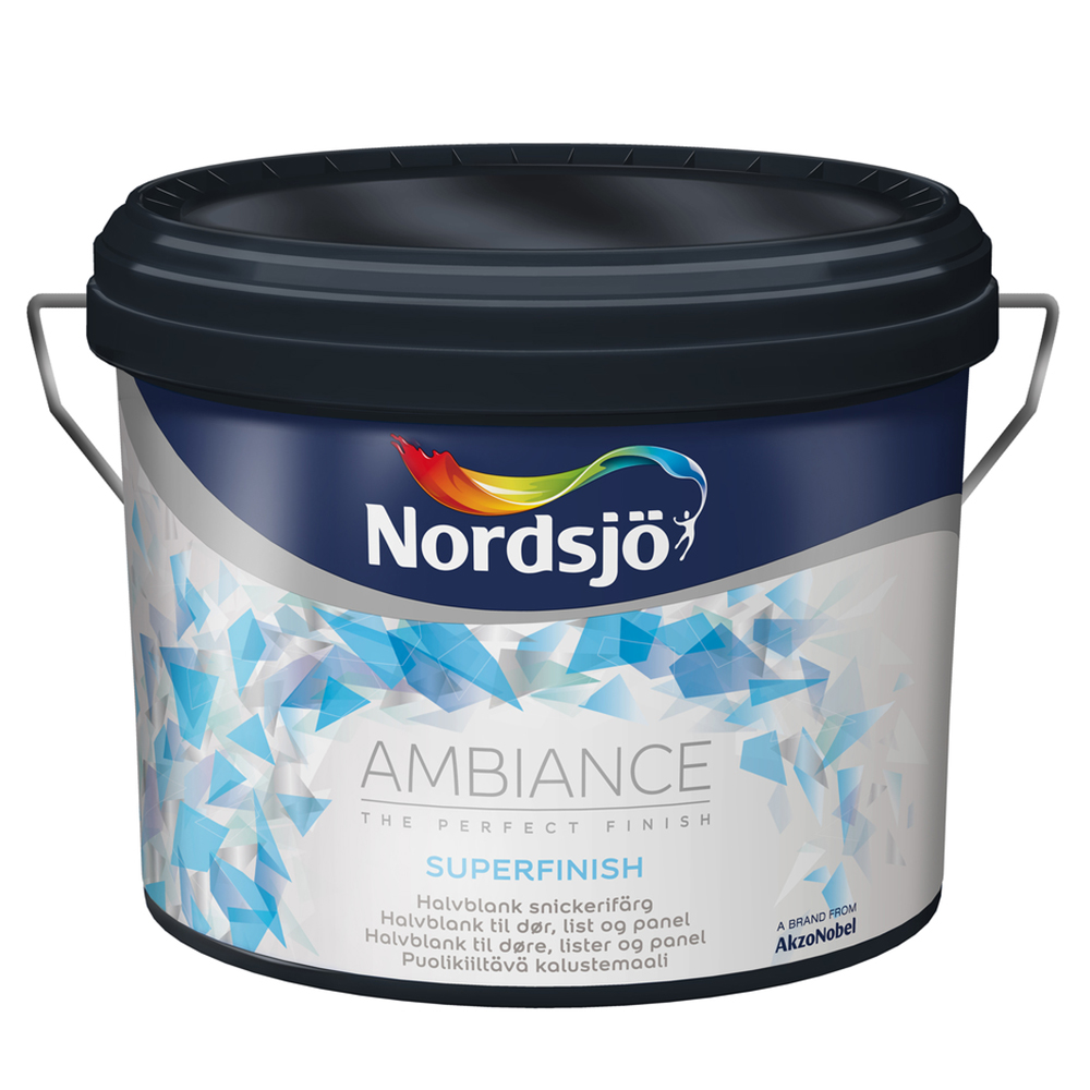Snickerifärg Nordsjö Ambiance Vit Halvblank Volym: 2,5 L, Vit