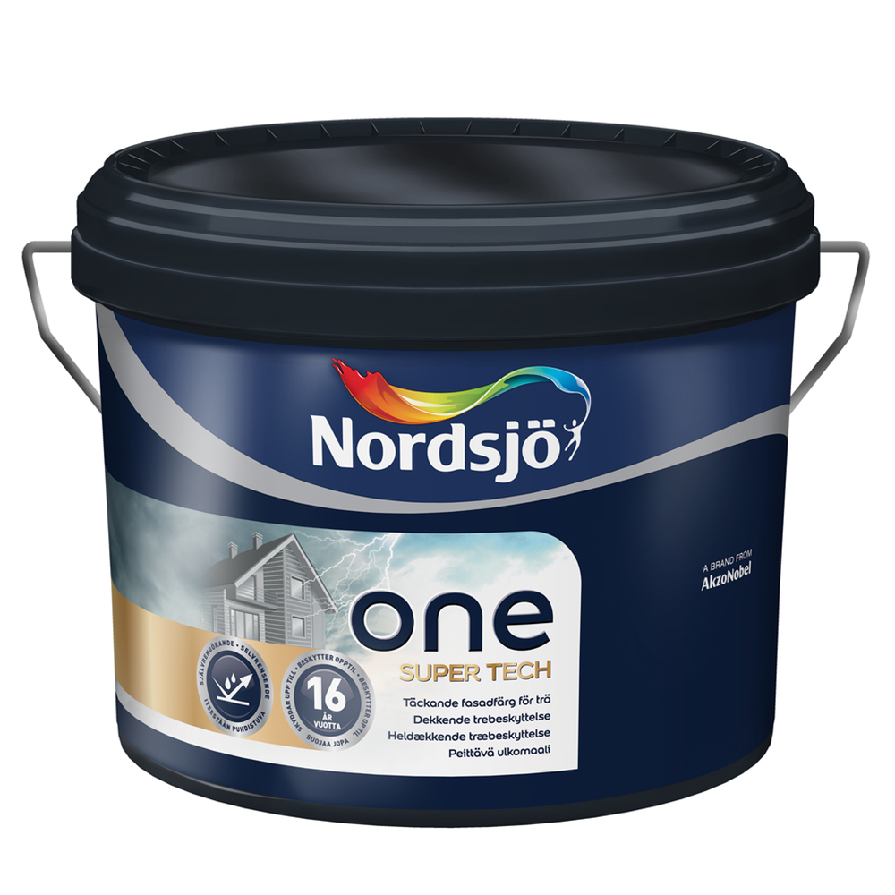 Fasadfärg Nordsjö One Super Tech Kulör Volym: 2,5 L, Svart 337