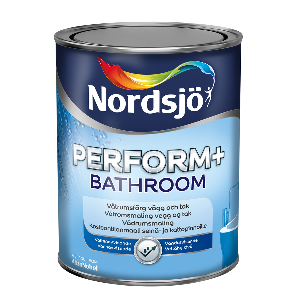 Våtrumsfärg Nordsjö Perform+ Bathroom Vit Volym: 2,5 L