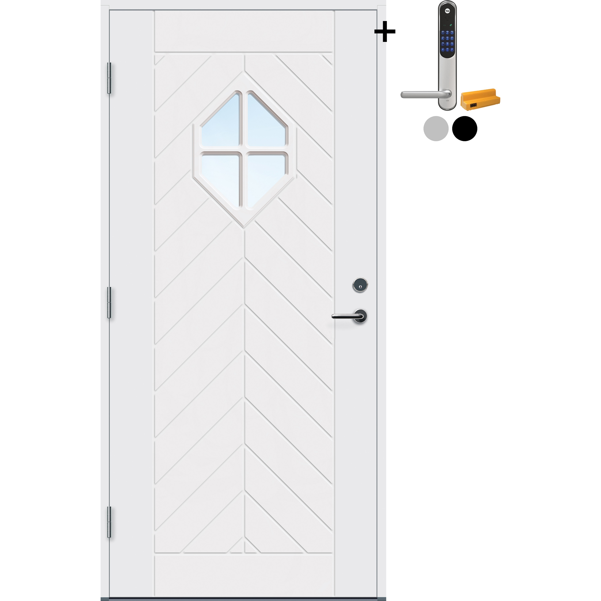 Ytterdør Bygg1 Norefjell Thermoisolert med Yale Doorman Classic Home
