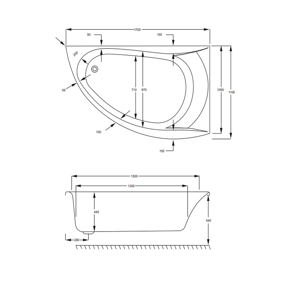 Badkar Strømberg Omega