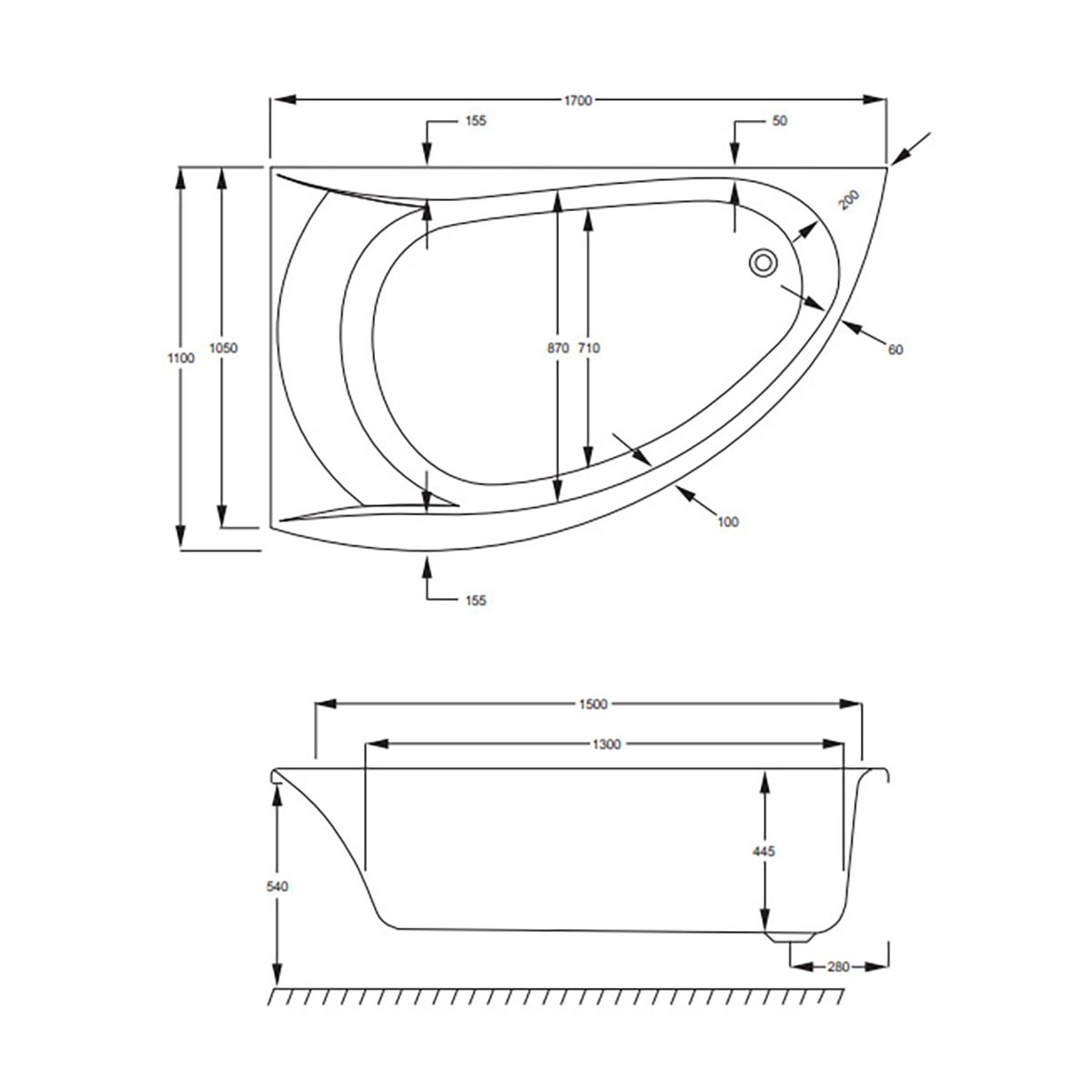 Badkar Strømberg Omega