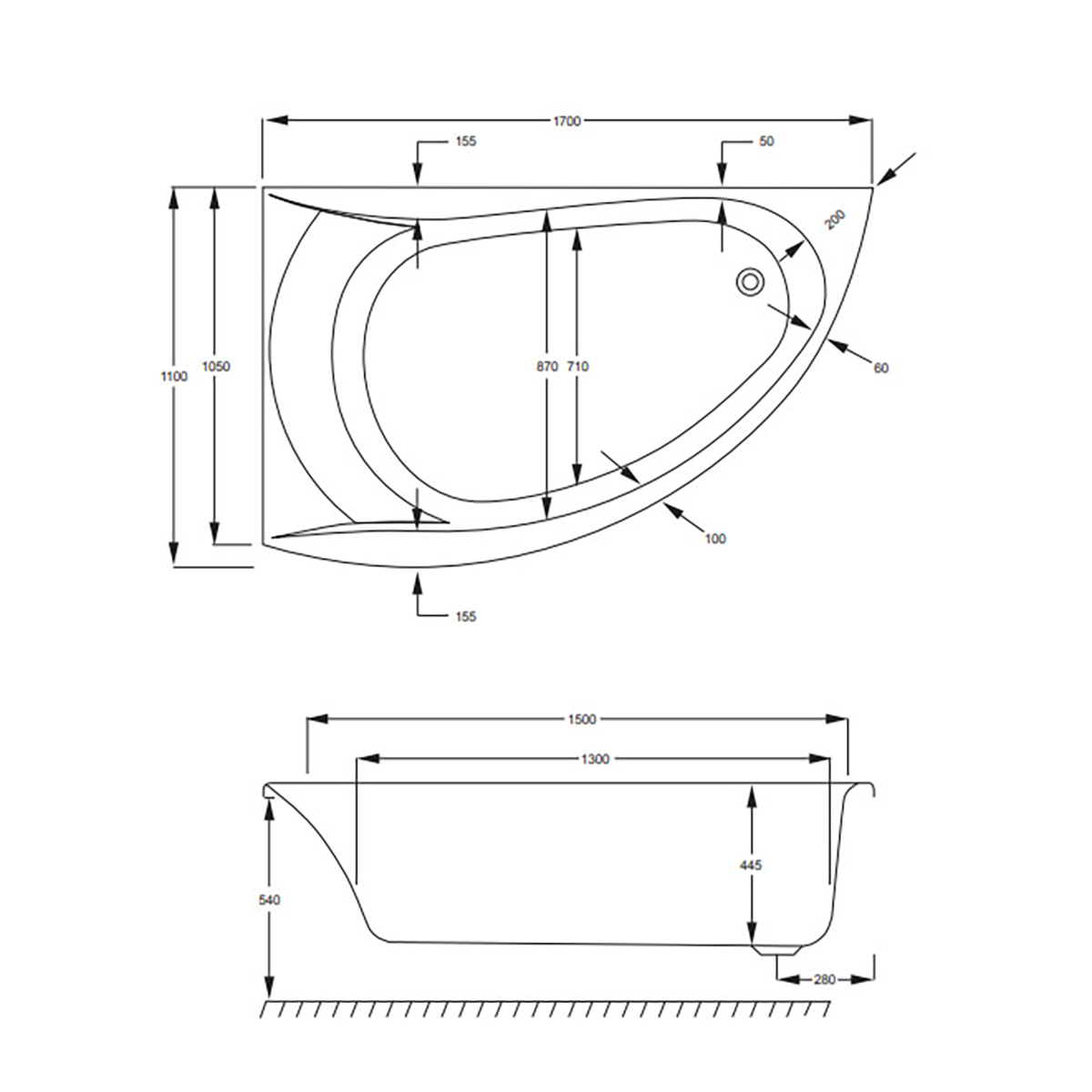 Badkar Strømberg Omega