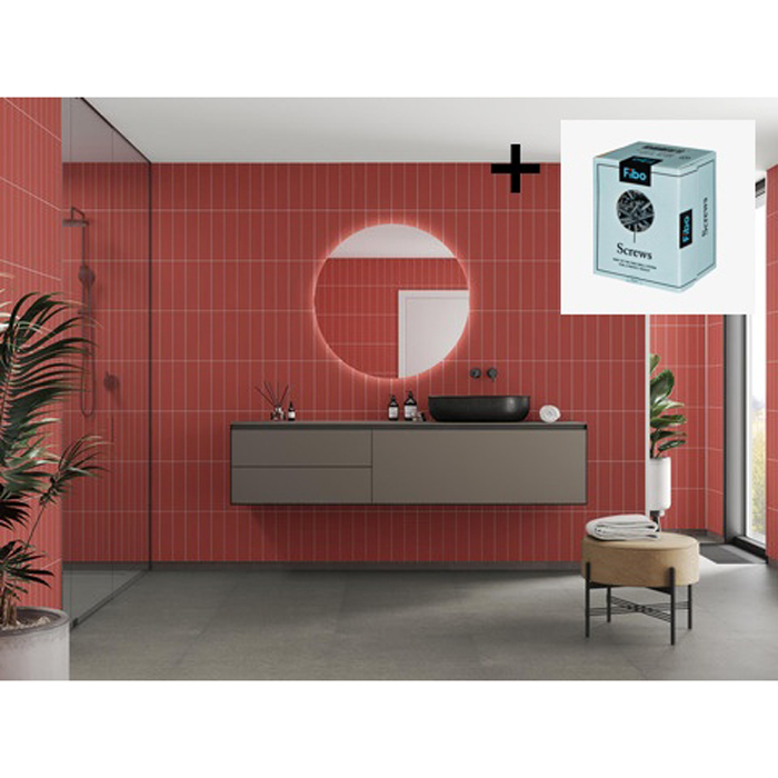 Baderomspanel Fibo 0528-M0830 Lima med Monteringsskruer