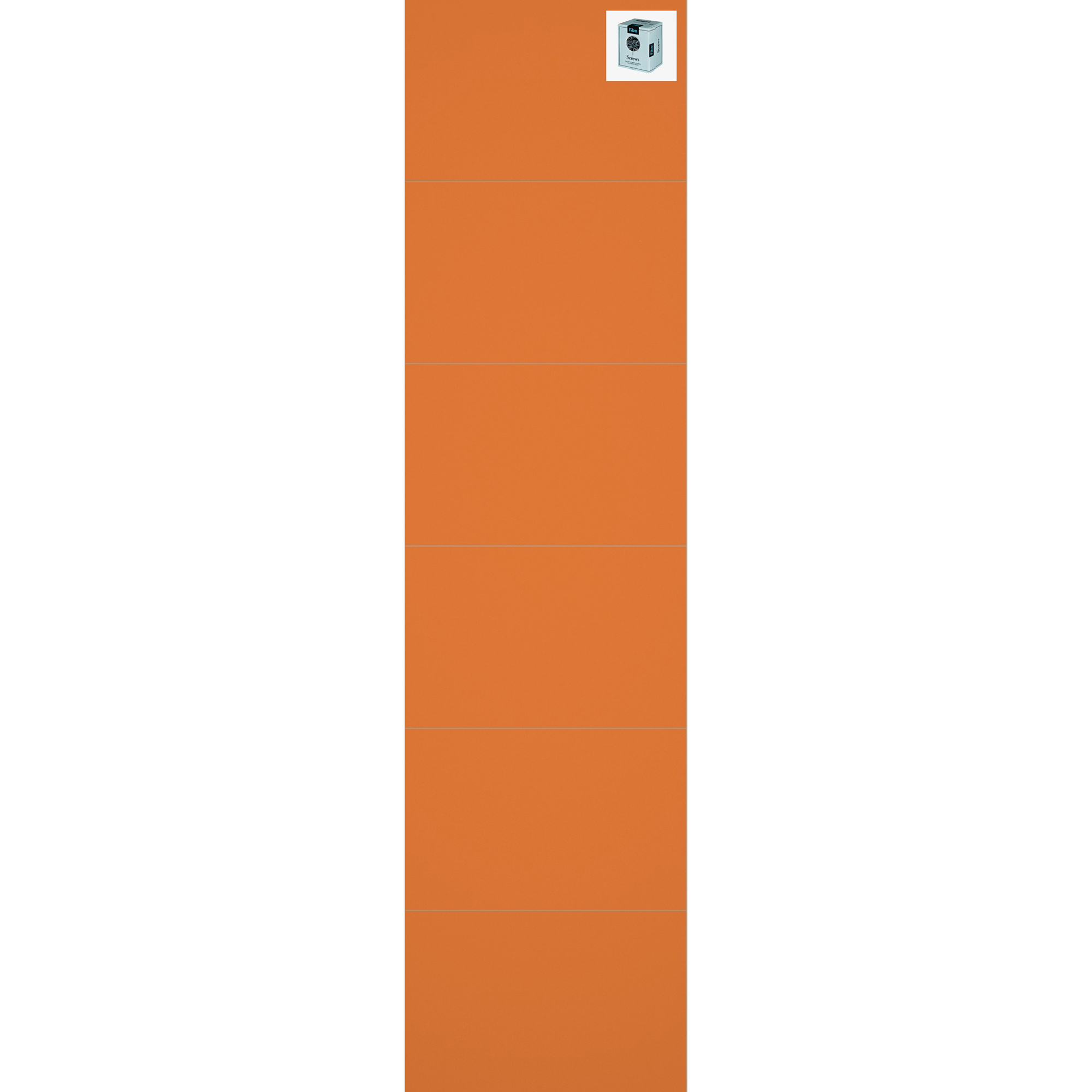 Baderomspanel Fibo 2122 M6040 Orange med Monteringsskruer