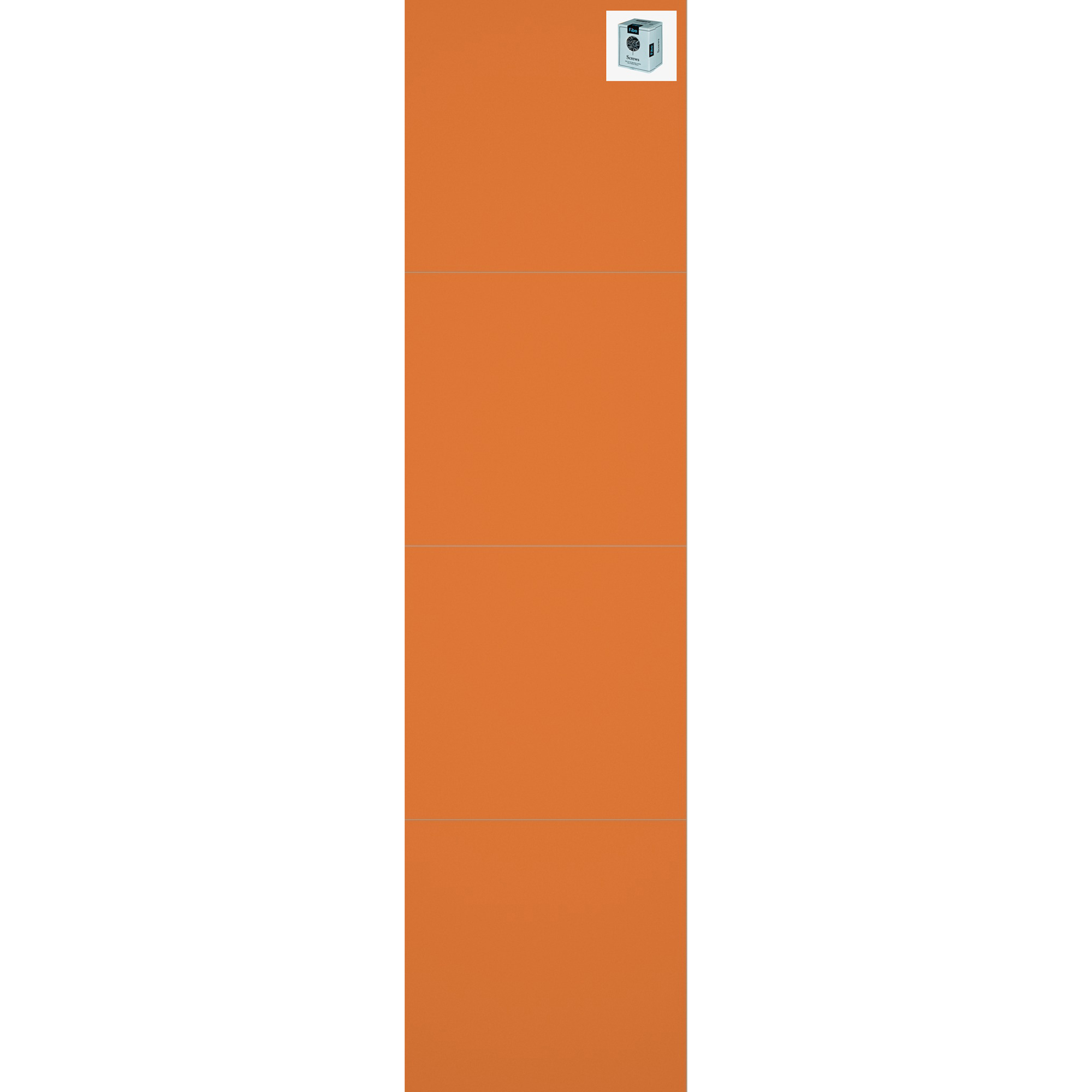 Baderomspanel Fibo 2122 M6060 Orange med Monteringsskruer