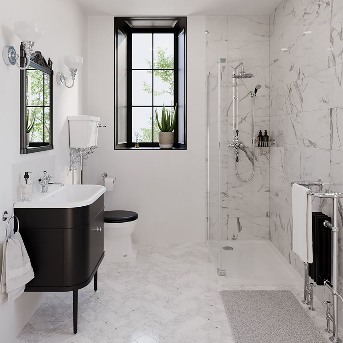 Toalettstol Burlington P20 Rimless 440 mm Med Mjukstängande Sits