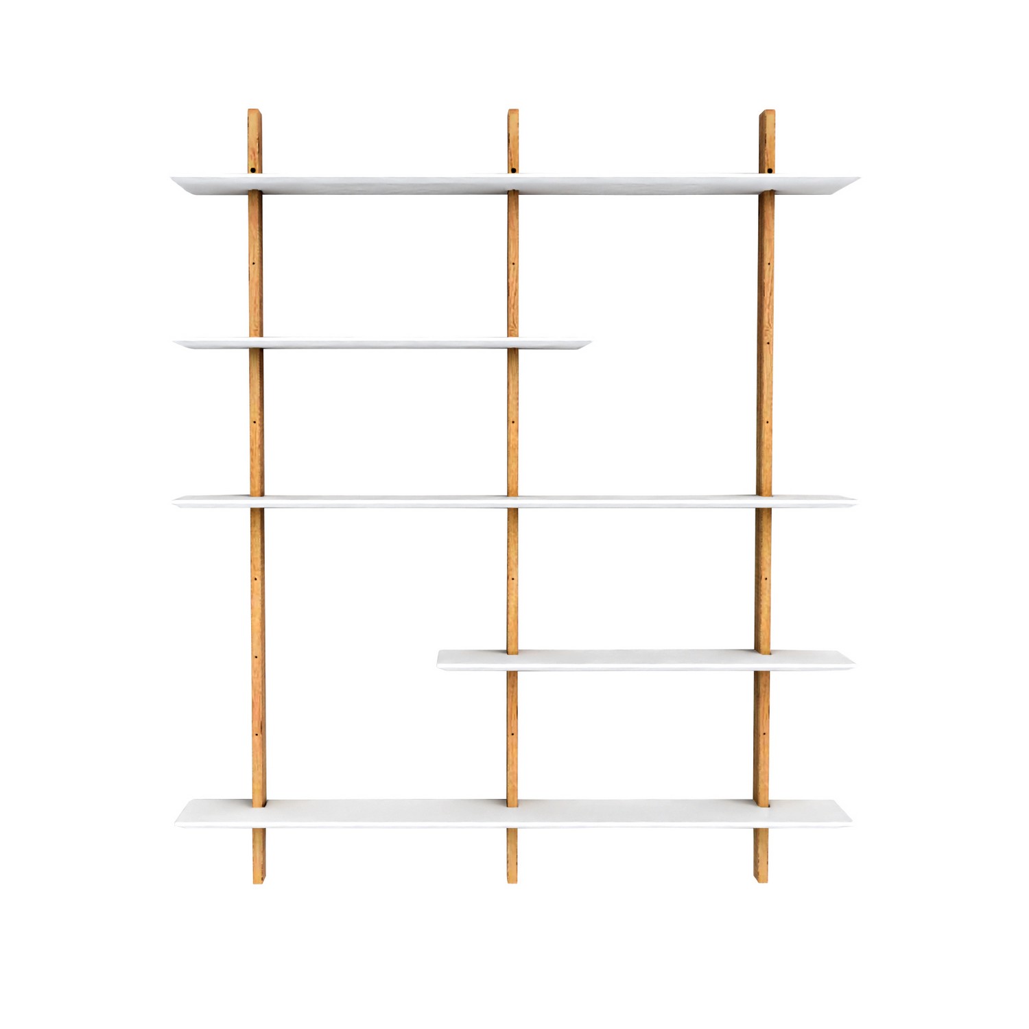Hylla Tenzo Bridge 162 cm Vit/Brun