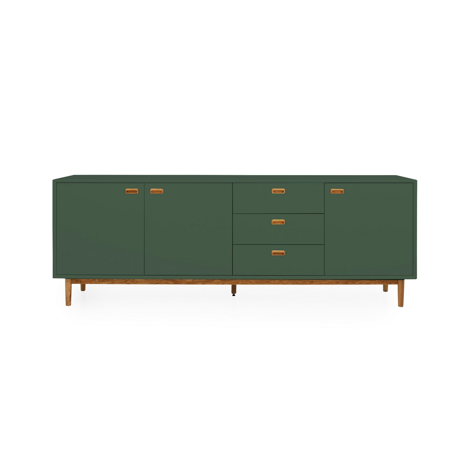 Sideboard Tenzo Svea 3 Dörrar 3 Lådor Grön