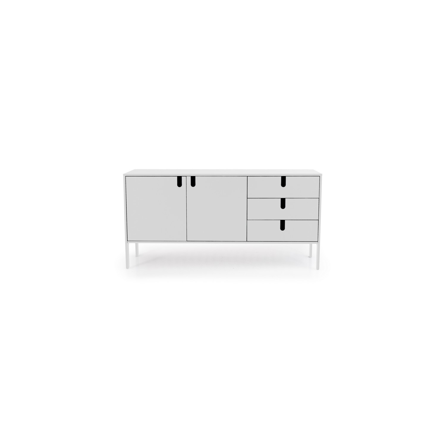 Sideboard Tenzo Uno 2 Dörrar 3 Lådor Vit