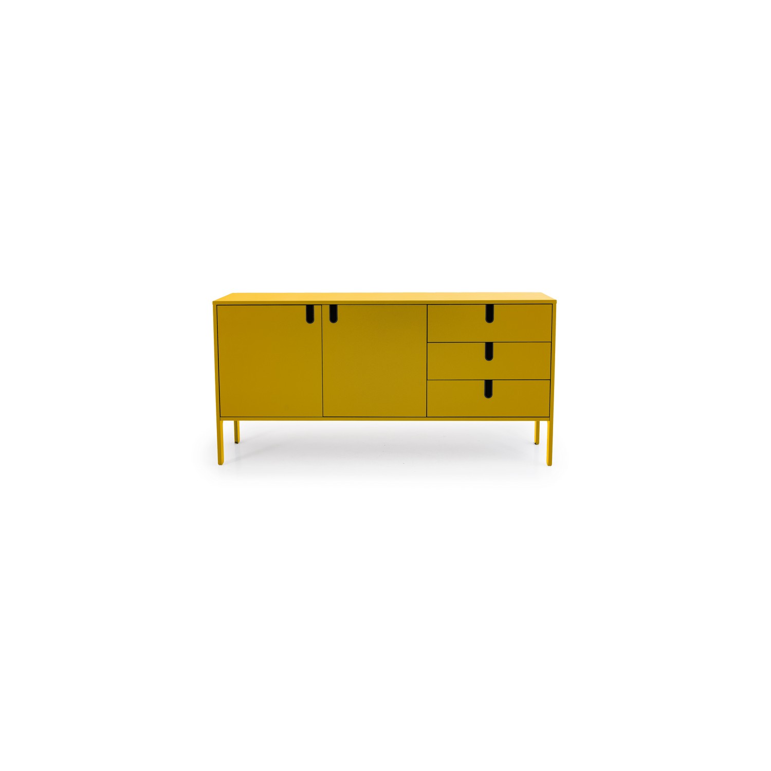 Sideboard Tenzo Uno 2 Dörrar 3 Lådor Gul