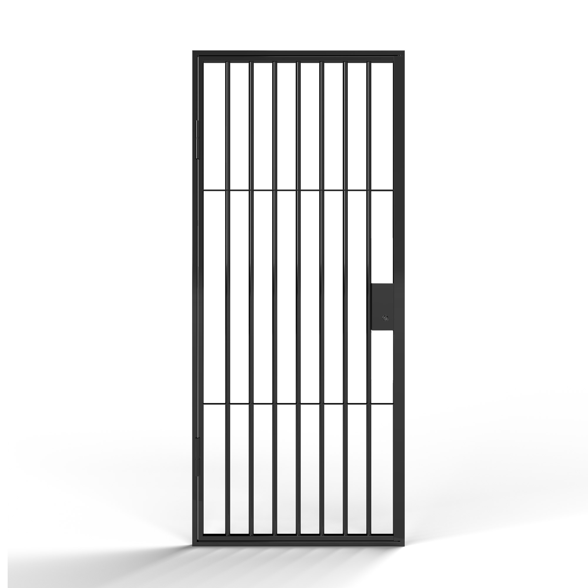 Gallergrind Avant Guard Paris BxH: 100x210 cm, Matt Svart, Vänster