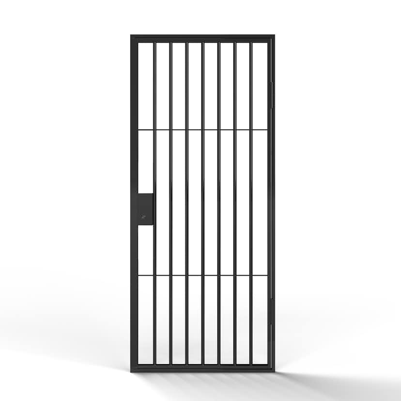 Gallergrind Avant Guard Paris BxH: 100x210 cm, Blank Svart, Höger