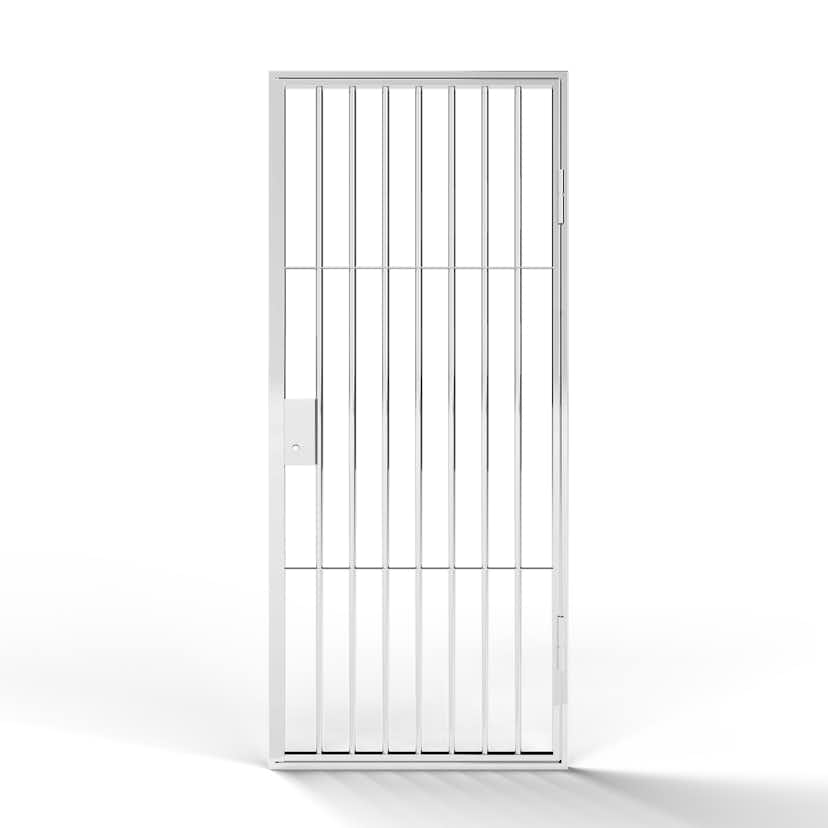 Gallergrind Avant Guard Paris BxH: 100x210 cm, Matt Vit, Höger