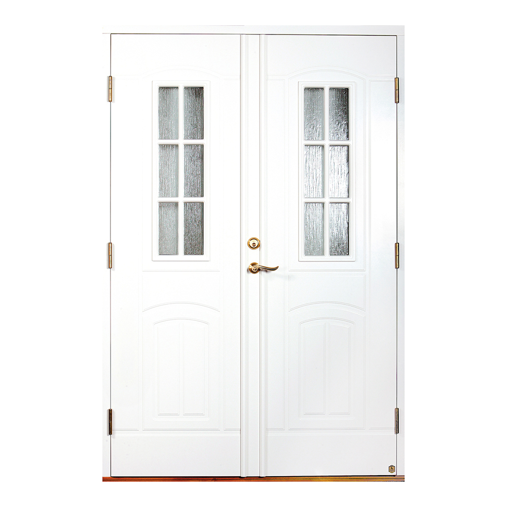 Parytterdörr Leksandsdörren Solberga Glas BxH: 140x200 cm, Vänster, Vit - Installation/montering finns att köpa till