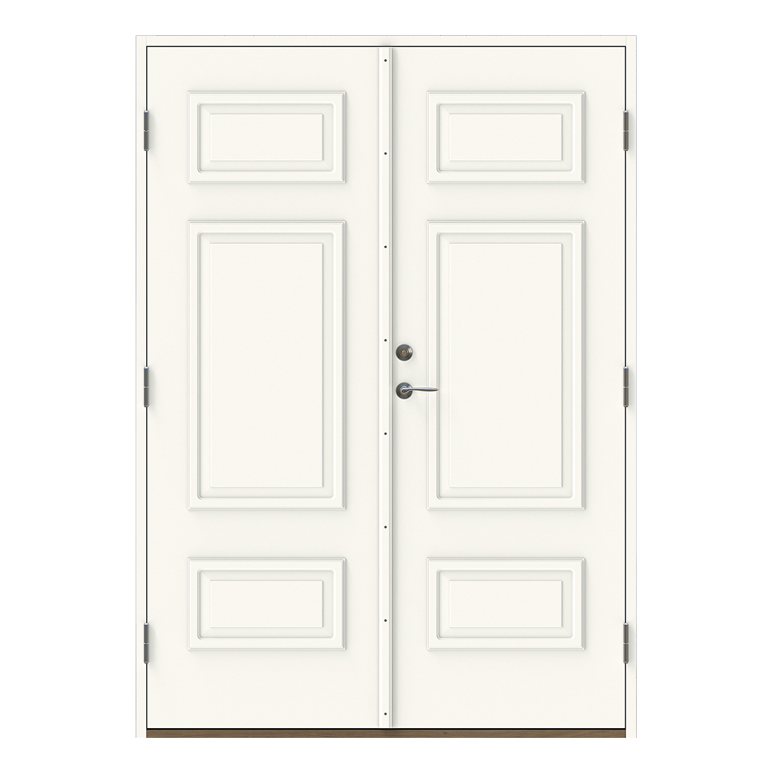 Parytterdörr Polardörren Norrsken Dekor Vit BxH: 150x210. Grön - Installation/montering finns att köpa till