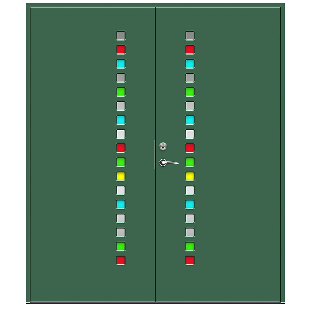 Tofløyet Ytterdør Swedoor Prisma BxH: 180x210 cm NCS-S-6020-G10Y