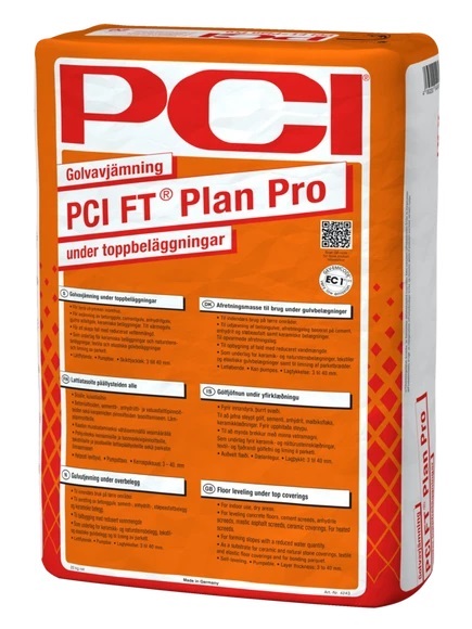 Golvspackel PCI Plan Pro FT 20 kg