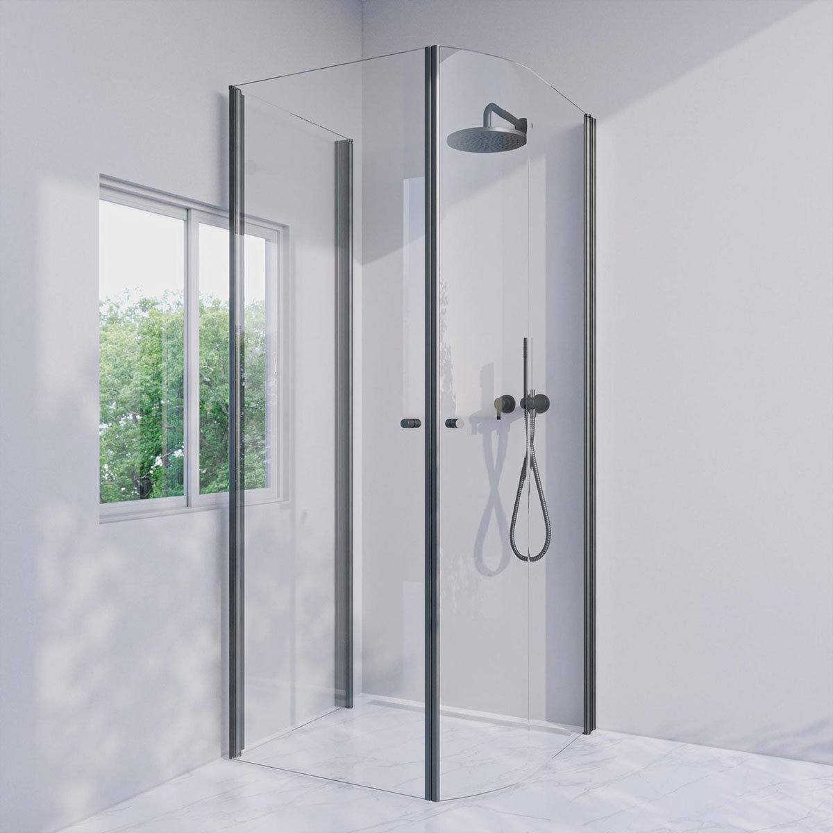 Duschhörn Invitrea Prime PH43 med Glasrengöring | badrum - duschar - duschhorn | KakelKungen