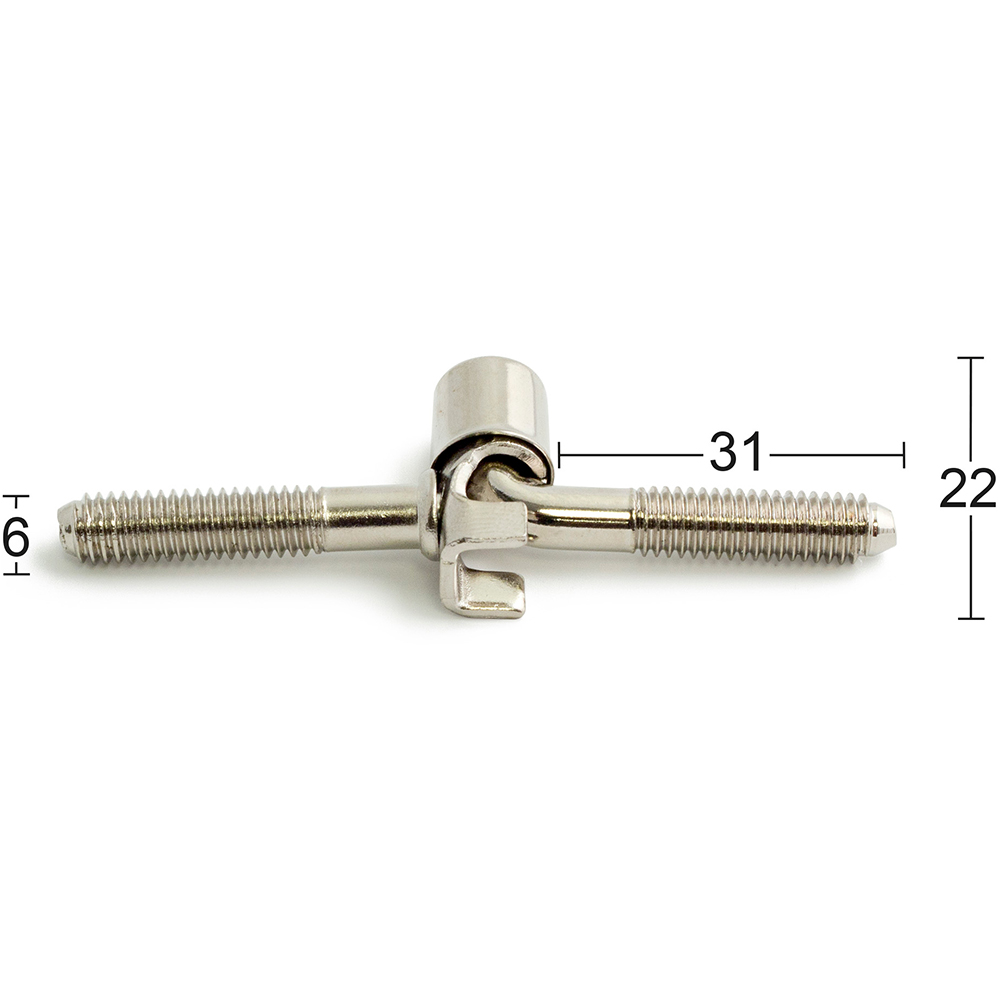 Pianohengsel Habo 1506 Nikkel