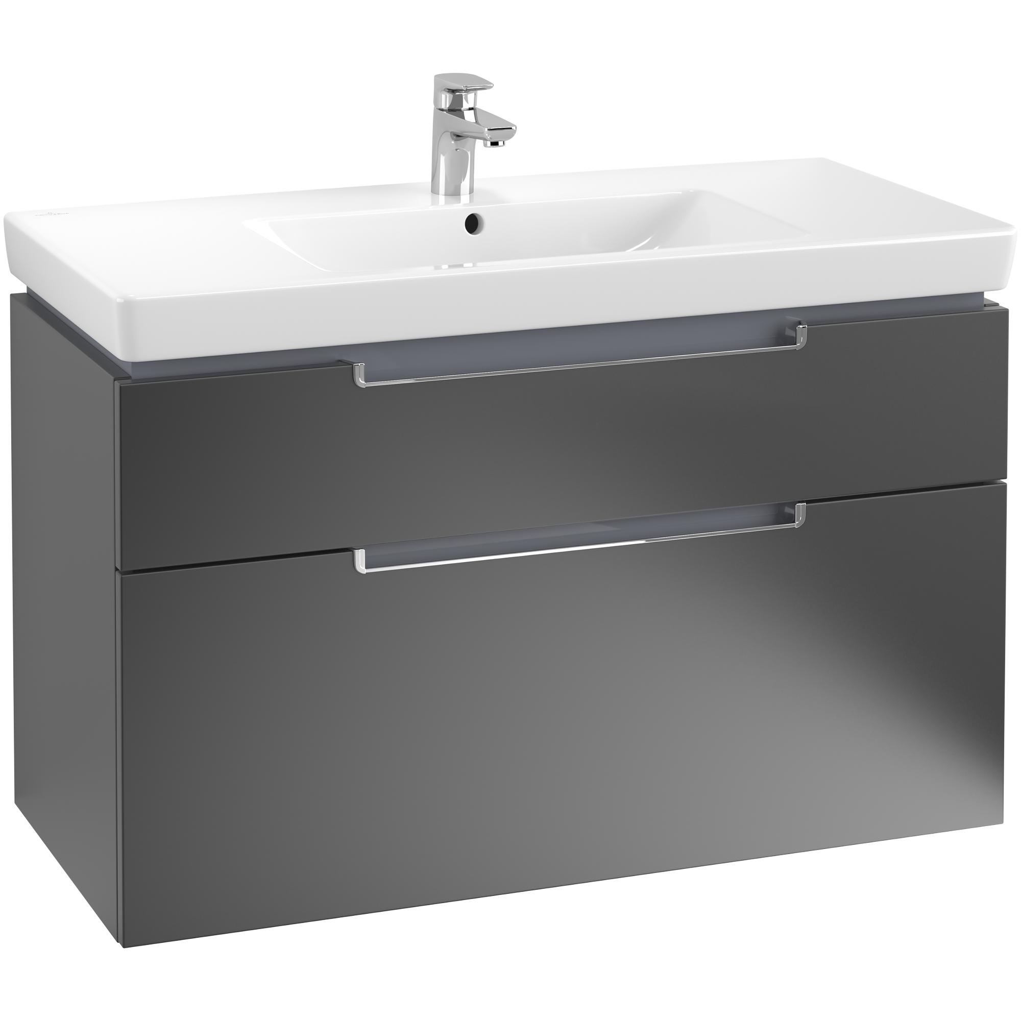 Tvättställsskåp Villeroy & Boch Subway 2.0 med 2 Lådor för Skåpstvättställ | badrum - badrumsmobler - tvattstallsskap-och-kommod | KakelKungen