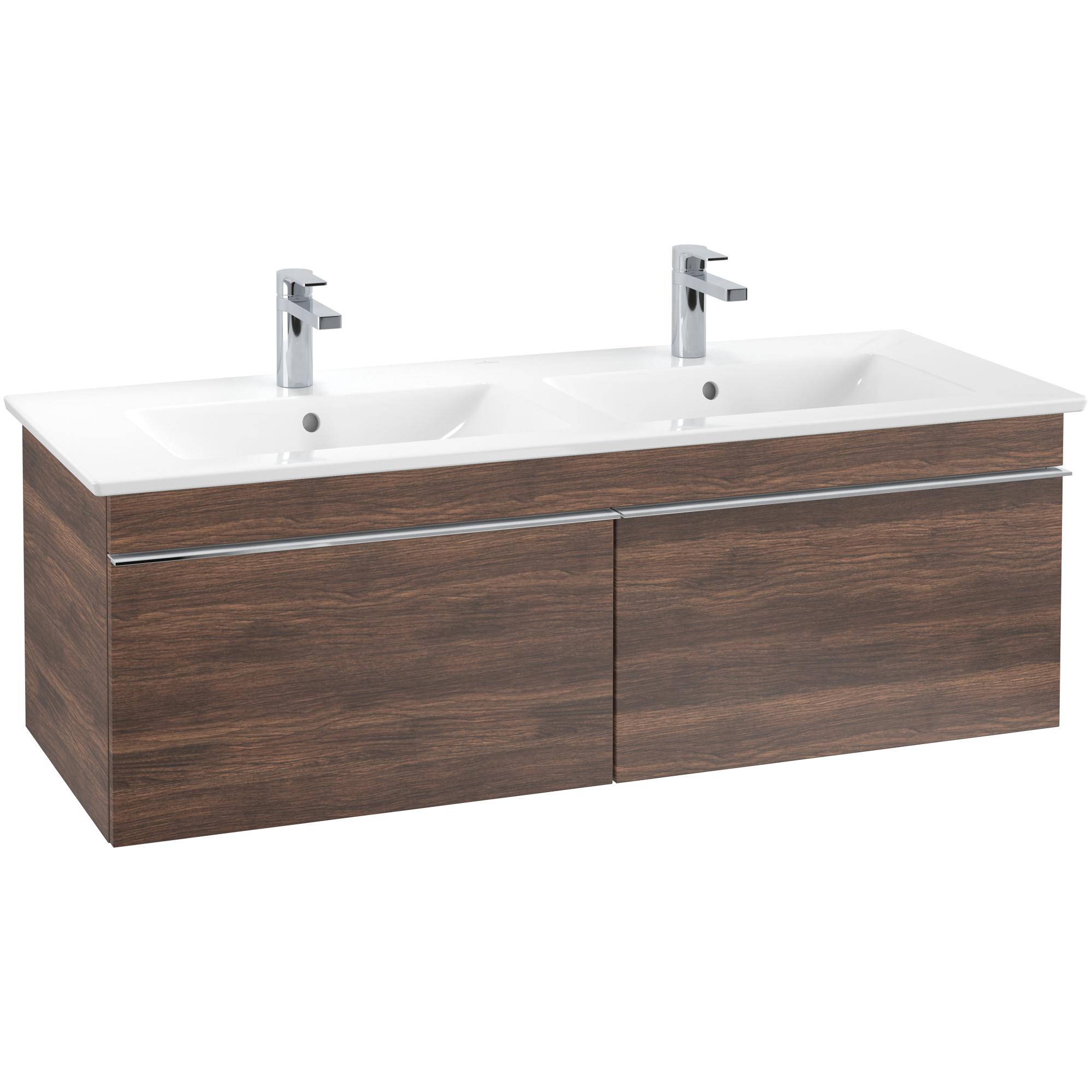 Tvättställsskåp Villeroy & Boch Venticello 125 cm med  2 Lådor för Dubbla Tvättställ