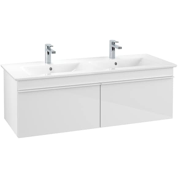 Tvättställsskåp Villeroy & Boch Venticello 125 cm med 2 Lådor för Dubbla Tvättställ